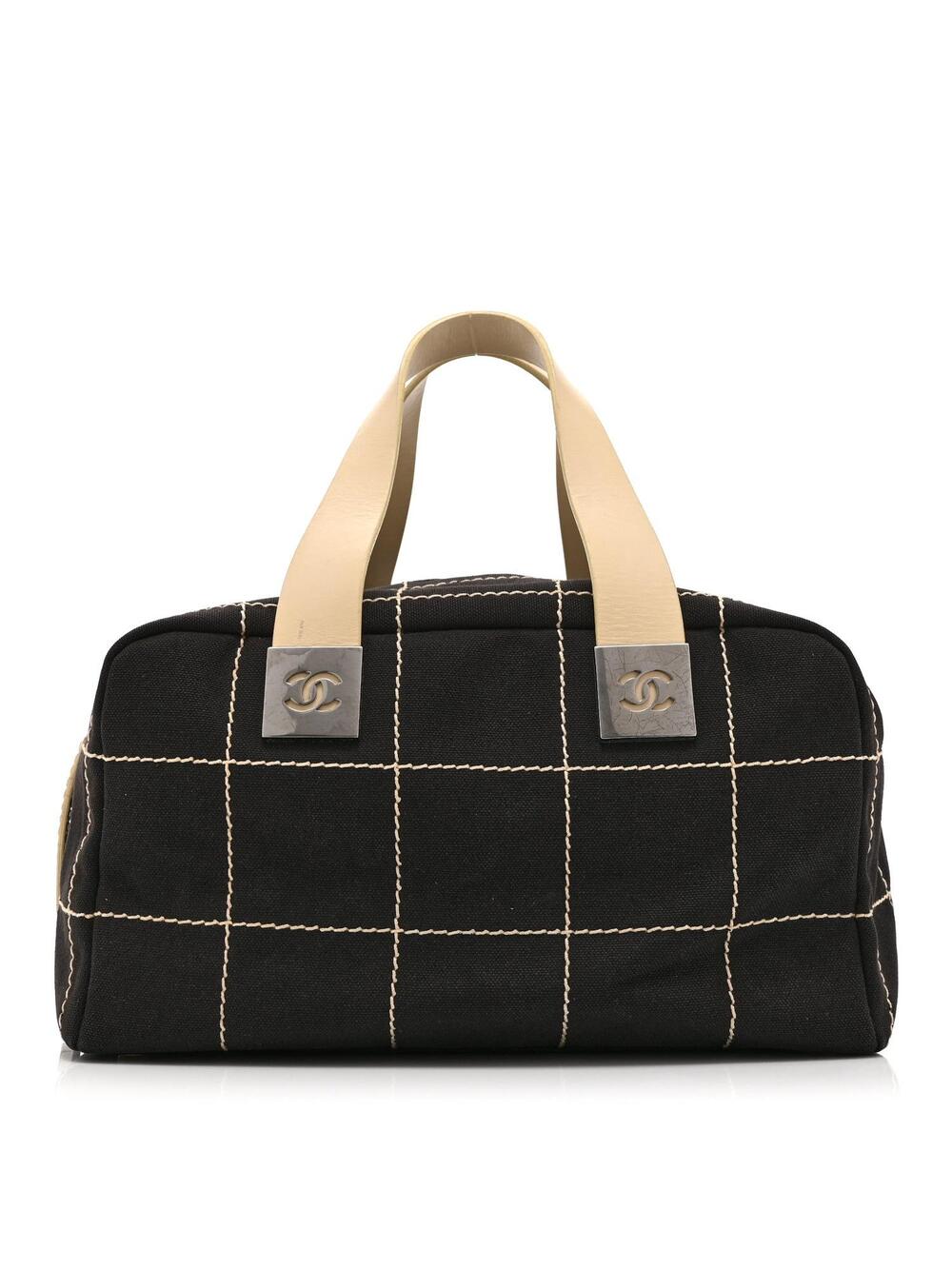 Chanel Canvas Square Stitched Cc Boston #328858C99B